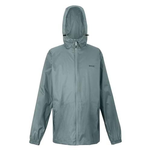 Image of Regatta Mens Pack It III Waterproof Jacket & Bag Breathable Packaway Raincoat