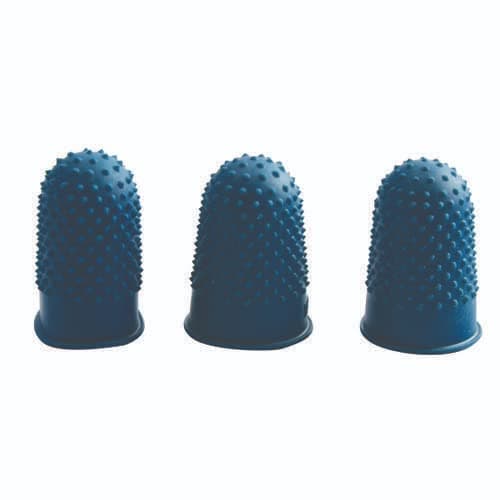 Image of Q-Connect Thimblettes Size 1 Blue (Pack of 12) KF21509+ Free finchley Refill Pen (5)