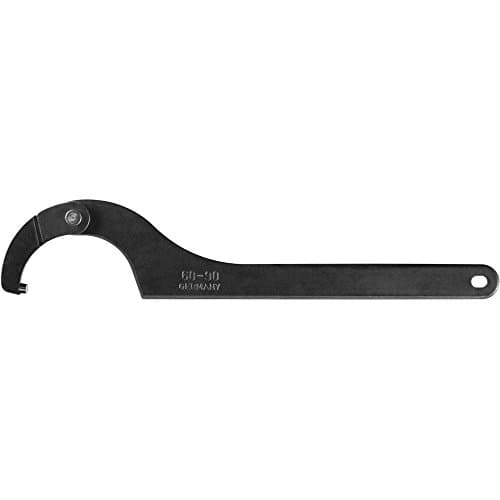 Image of AMF 53090 Hinged Hook Wrench with Pin, Black, 95-155/6 mm