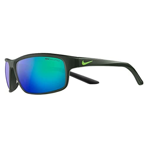 Image of NIKE Unisex NIKE RABID 22 M DV2153 Sunglasses, MATTE SEQUOIA/GREEN MIRROR, 62