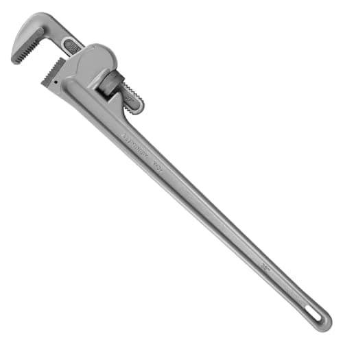 Image of Olympia Tools Aluminum Pipe Wrench 01-636, 36 Inches, Gray