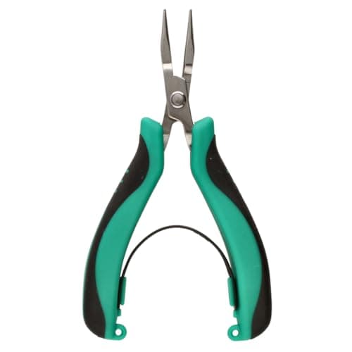 Image of The Beadsmith Round Nose Plier – Micro Grip Series – 5 inches (127mm) – Comfortable Handle with Spring Action Design, Fine Polished Stainless-Steel Head, Quality Tool for Jewelry Making