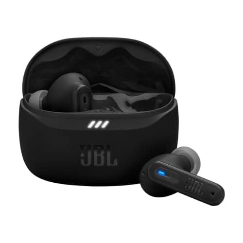 Image of JBL Tune Beam 2, Wireless Noise Cancelling Bluetooth Earbuds with 48h Playtime, IP54 Water and Dust Resistant, Multi-Point Connection, Ergonomic Design, Closed-Back Stick Design, Black