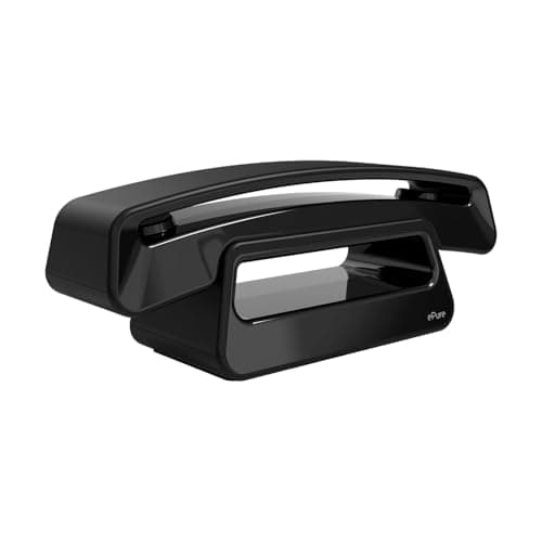 Image of ALCATEL ePure Iconic - DECT Cordless Phone - Classic Design - Large Highly Legible Graphic Display - Handsfree - Call Barring - Black