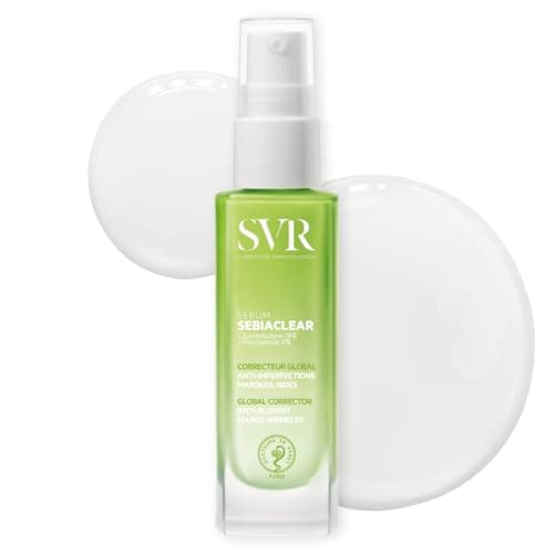 Image of SVR SEBIACLEAR Balancing Hyaluronic Acid Serum for Face, Adult Acne Treatment, 4% Niacinamide Correcting Concentrate for Blemishes, Post-Acne Marks and Wrinkles, 30ml