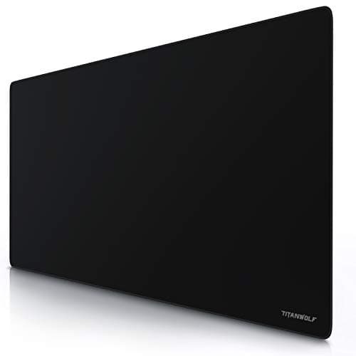 Image of TITANWOLF - Extra Large Gaming Mouse Mat 1200x600mm Oversize - XXL Mouse Pad with motif - Desk Pad XXXL Extended – For Precision and Speed - Non-Slip Rubber Base – For Mouse and Keyboard - Black