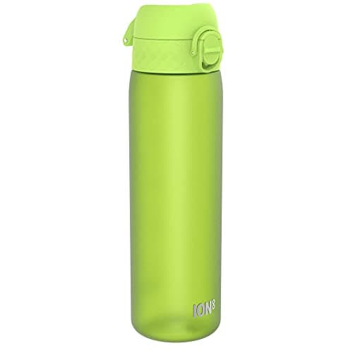 Image of Ion8 Water Bottle, 500 ml/18 oz, Leak Proof, Easy to Open, Secure Lock, Dishwasher Safe, BPA Free, Hygienic Flip Cover, Carry Handle, Fits Cup Holders, Easy Clean, Carbon Neutral, Green