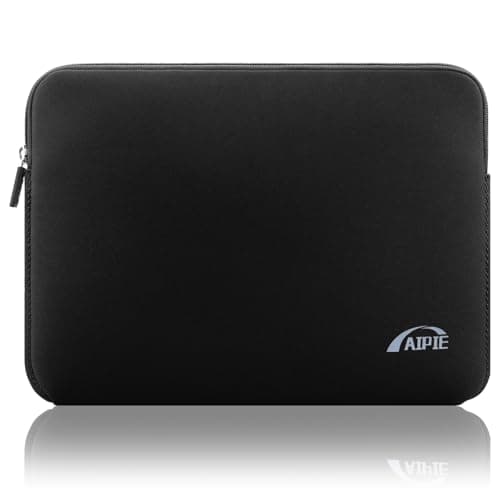 Image of AIPIE Laptop Sleeve 14 14.2 Inch Bump Absorb Laptop Case 13.58x9.65x1 Inches Durable Cover Compatible with Asus, Dell, HP, Lenovo Thinkpad Ideapad Chromebook Ultrabook Surface Gaming PC, Black