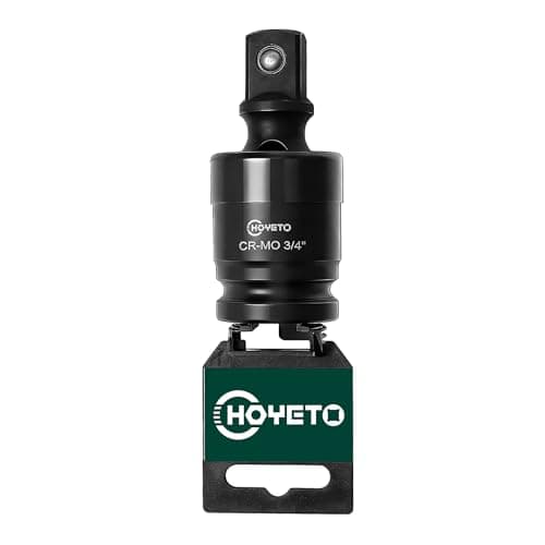 Image of HOYETO Impact Universal Joint 3/4" U-Joint 360°, Swivel Socket, Cr-Mo Steel, Ball Spring Design, can cooperate with Electric Wrench, Ratchet Wrench and Manual Wrench