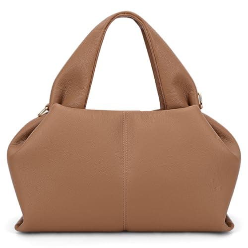 Image of ACUYE Leather Tote Bag Crossbody Purse for Women Y2K Hobo Handbag Dumpling Cloud Bag Fall Shoulder Purse with Adjustable Strap