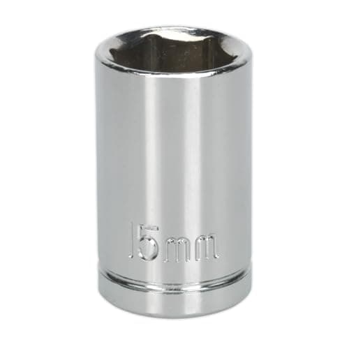 Image of Sealey WallDrive Socket 15mm 1/2"Sq Drive - S0653