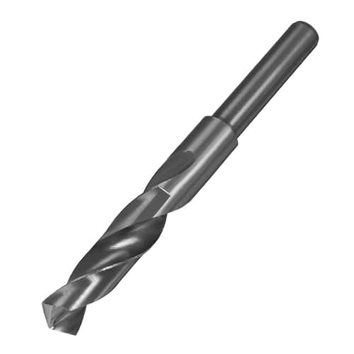 Image of TA-VIGOR 16.5mm Reduced Shank Drill Bit, 1/2 Inch Shank Blacksmith Drill Bit High-Speed Steel Twist Drill Bit HSS 9341 for Aluminium, Steel, Wood, Plastic, Black Oxide