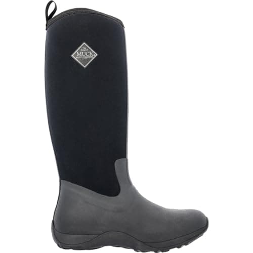 Image of Muck Boots Women's Arctic Adventure Fleece Lined Waterproof Pull on Boot, Black, 6