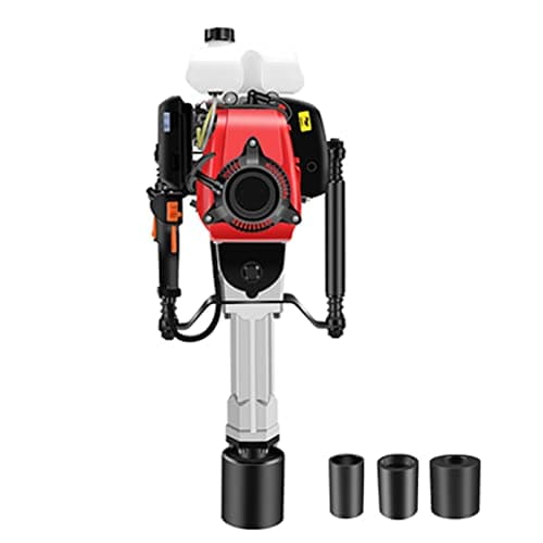 Image of T-Post Driver, 4-Stroke Petrol Fence Knocker, Jack Hammer Picket Fencing Ramming Thumping Driving Posts 2400W Gasoline Piling Driver