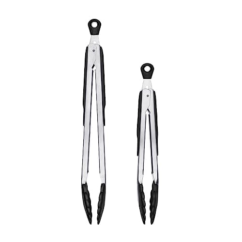 Image of OXO Good Grips 2-Piece Tongs with Nylon Heads Set