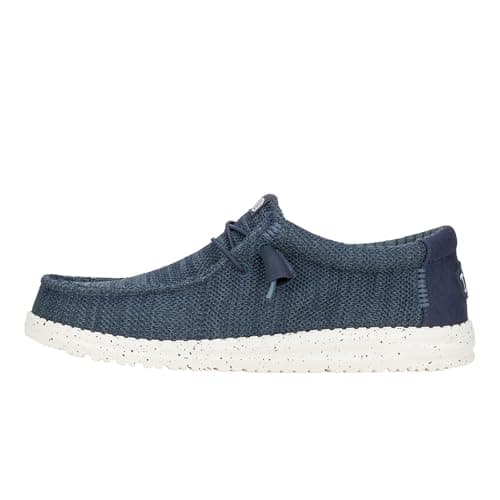 Image of HEYDUDE - Men's Wally Stretch Sox Slip-On Shoes, Navy, 9 UK