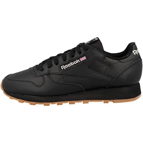 Image of Reebok Men Classic Leather Sneaker, Core Black/Pure Grey 5/Reebok Rubber Gum-03, 11