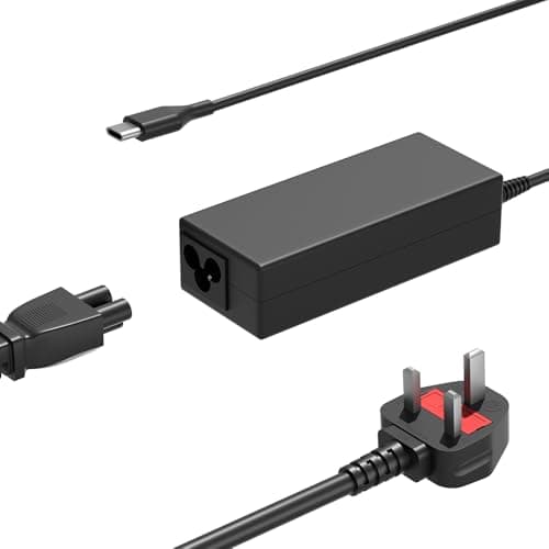 Image of Universal USB C Laptop Charger 45W Compatible with HP Dell Lenovo Asus Acer Google Samsung Chromebook Laptop and More Type-C devices Replacemen Chromebook Charger USB-C Power Supply Adapter Cord