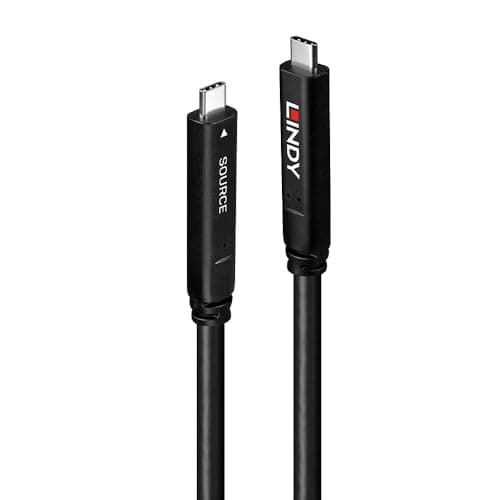 Image of LINDY Type C USB 3.2 Gen 2 & DP 1.4 Hybrid Cable, 10m