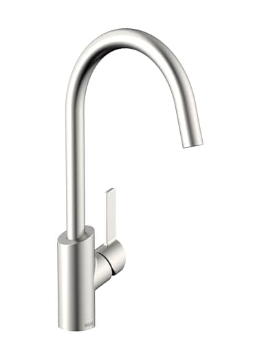 Image of Bristan Maple Kitchen Tap - Swivel spout, eco Start, Single Lever EasyFit Stainless Steel Kitchen Sink tap, MPL EFSNK SS