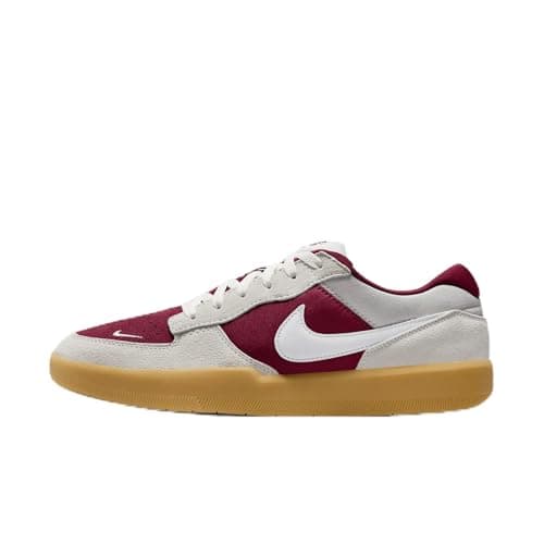Image of Nike SB Force 58 Skate Shoes (DV5477-601, Team Red/Summit White/Gum Light Brown/White), Team Red/Summit White/Gum Light Brown/White, 4.5 UK