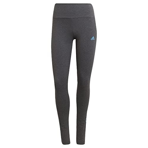 Image of Adidas Women's Essentials High-Waisted Logo Leggings, Light Pink/Black, S