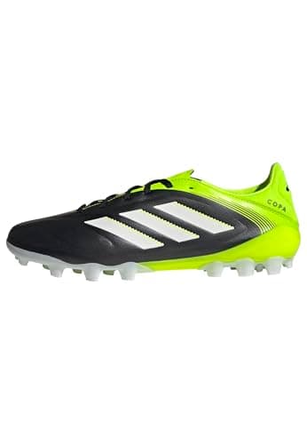 Image of adidas Unisex COPA Pure III League 2G/3G Artificial Ground Football Boots, Core Black/Cloud White/Lucid Lemon, 8.5 UK