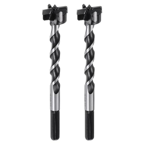 Image of sourcing map 2 PCS Forstner Drill Bit 22mm (7/8") Dia 125mm (5") Long YG8/C1 Tungsten Carbide Twist Wood Forstner Bits Hole Saw Auger Opener Cutter for Woodworking Drilling