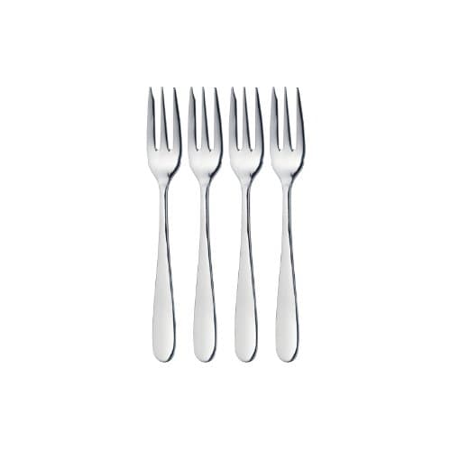 Image of MasterClass Stainless Steel Pastry / Cake Forks, 15 cm (Set of 4), Silver