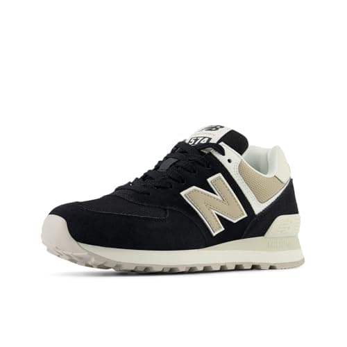 Image of New Balance Women's 574 Sneaker, Black (001), 5 UK