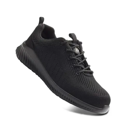 Image of Blackrock Stockton Composite Safety Trainers, Safety Trainers, Safety Shoes Men & Women, Work Trainers, Mens Safety Trainers, Safety Shoes Trainers, Work Shoes Men, Chef Shoes - Size 8 Black