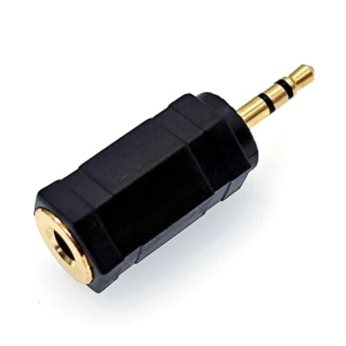 Image of JZK 3.5mm to 2.5mm Adapter Jack, Female 3.5mm Socket to Male 2.5mm Plug, Standard Headphones Socket Jack Stereo Adaptor, Stereo Adapter Converter Extender