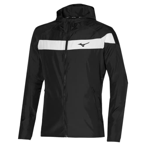 Image of Mizuno Men's Hooded Jacket Tennis, Black, L