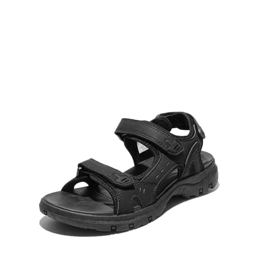 Image of DREAM PAIRS Women's Walking Sport Athletic Sandals,Ladies' Comfort Open Toe Casual Outdoor Hiking Summer Shoes,Size 6,Black,SDSA2401W