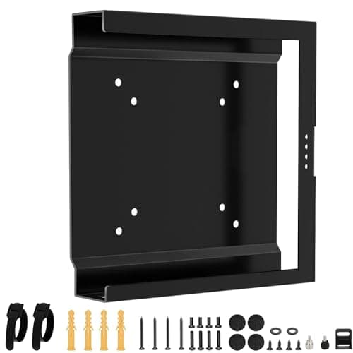 Image of Mount for HP Desktop Mini PC Wall VESA Under Desk Mount for HP 260, ProDesk 400 405 600, EliteDesk 705 800 805 Desktop Mini PC VESA Mount Bracket with Screws