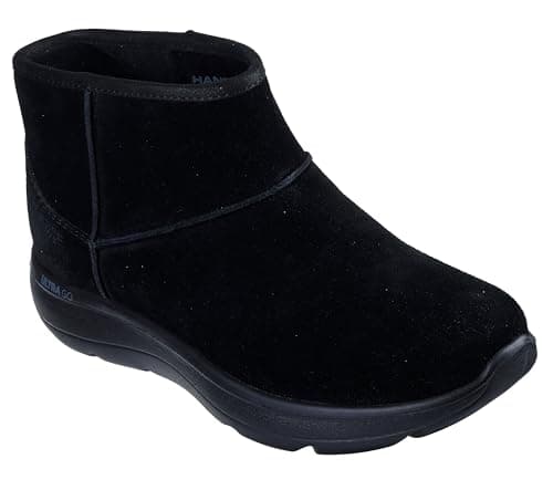 Image of Skechers Women's On-The-Go Encore Blair Slip-On Sneakers, Black Suede, 7 UK