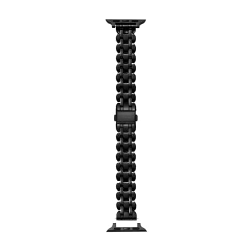 Image of Kate Spade New York Women's Stainless Steel Apple Watch Band Strap 38mm 40mm Color: Black (Model: KSS0066)