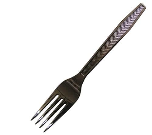 Image of 50 Black Forks Strong Heavy Duty (Washable & Reusable)