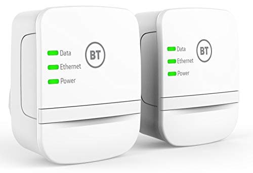 Image of BT Broadband Extender Powerline Adapter 600 Kit, wired AV600