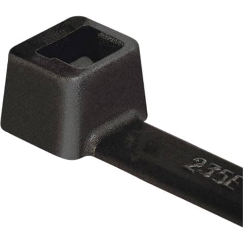 Image of HellermannTyton 111-04950 T50R-PA66HS-BK Cable Ties 200 mm 4.60 mm Black Pack of 100