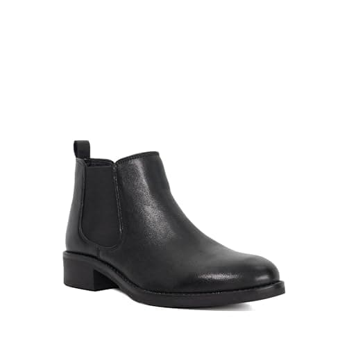 Image of Dune London Ladies POLISHED Low-Cut Leather Chelsea Boots Size UK 3 Ankle Boots