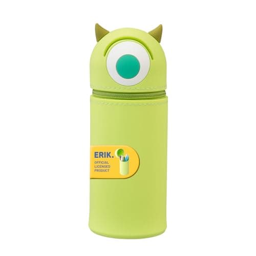 Image of Grupo Erik School Pencil Case - Disney Pixar Monsters, Inc. Mike Wazowski | Expandable Pencil Cases, Back to School Supplies, Office Stationery Supplies | Disney Stationery Gifts