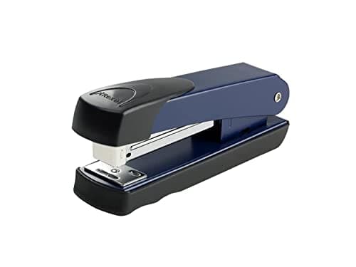 Image of Rexel Meteor Half Strip Stapler, 20 Sheet Capacity, Uses 24/6 and 26/6 Staples, Metal Body, Blue, 2100020