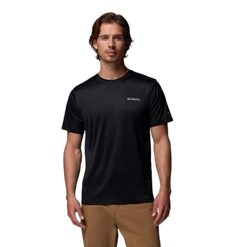 Image of Columbia Men's Hike Crewneck Short Sleeve T-Shirt Black