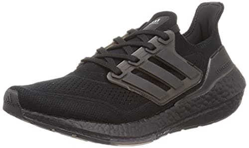 Image of adidas Ultraboost 21 Mens Running Trainers Sneakers (UK 8 US 8.5 EU 42, Black Black FY0306)
