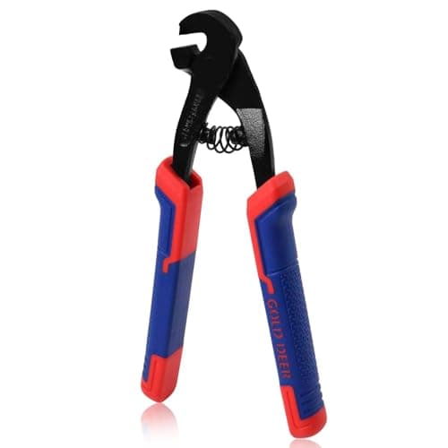 Image of GOLD DEER 8Inch Parrot Beak Nipper Glass Mosaic Trimmer Tile Mosaic Trimmer Nipper Cutter Pliers Mosaic Tile Cutter for Porcelain Mosaic Ceramic Mirror Tile Snipper Score Tile Working