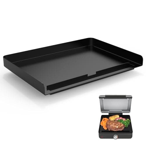 Image of Griddle Plate for Ninja GR101 Sizzle Smokeless Indoor Grill, 14 inch Flat Top Grill Plate for Ninja Smokeless Sizzle GR100 Series Griddle Attachment Accessories, Non-Stick GR101 Accessories