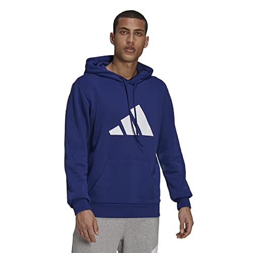 Image of adidas Sportswear Future Icons Three Bar Hoodie - Mens Casual S Victory Blue