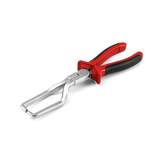 Image of QWORK® Fuel Line Plier - Hose Clamp Plier for Removing Fuel Feed Pipe Clamps