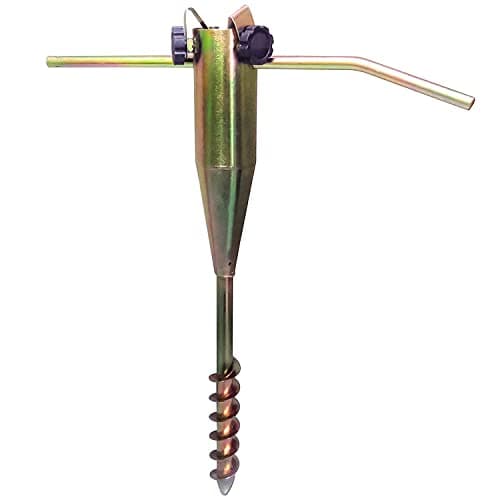 Image of Crystals Washing Line Spike - Ground Spike for Rotary Washing Line – Rotary Airer Ground Spike – Heavy Duty Rust Resistant Zinc Plated Steel Parasol Spike Suitable for 2.5cm to 5.5cm Diameter